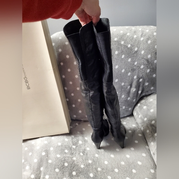 BCBG Knee high leather high heeled boots - Picture 3 of 13